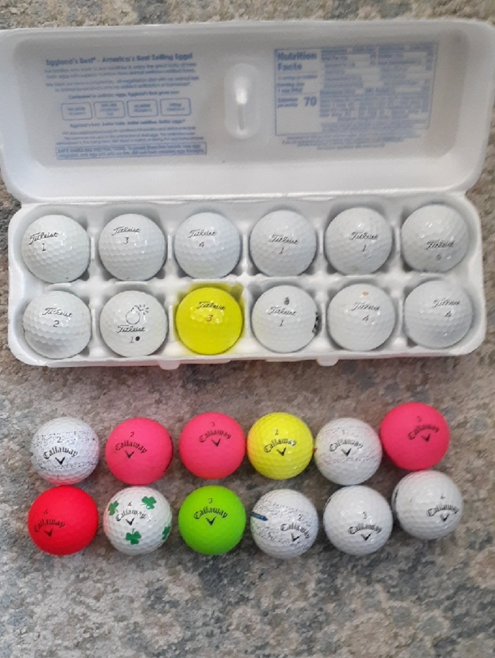 Titleist ProV1 & Callaway Supersoft